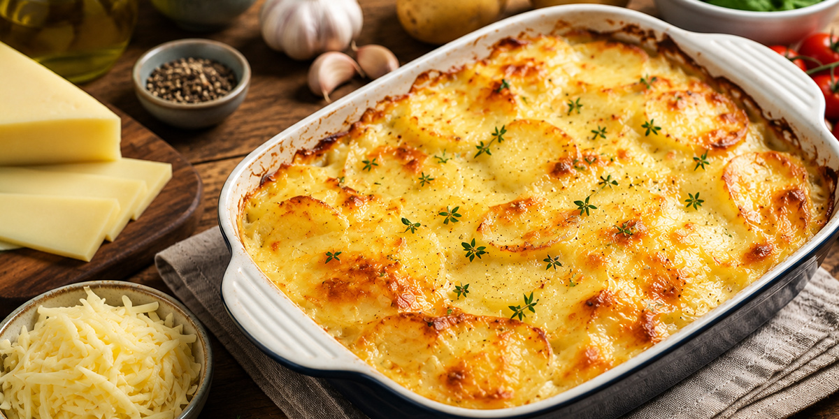 Arıcı Kaşar Peynirli Fırın Patates Graten
